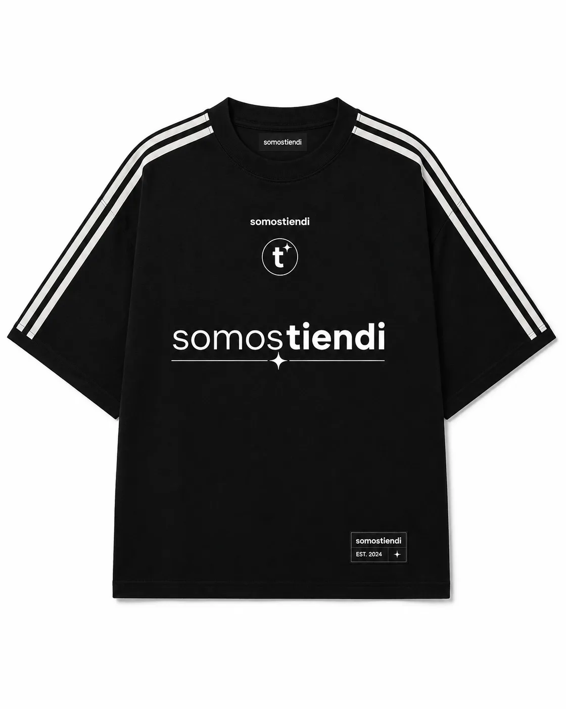 Remera negra somos tiendi