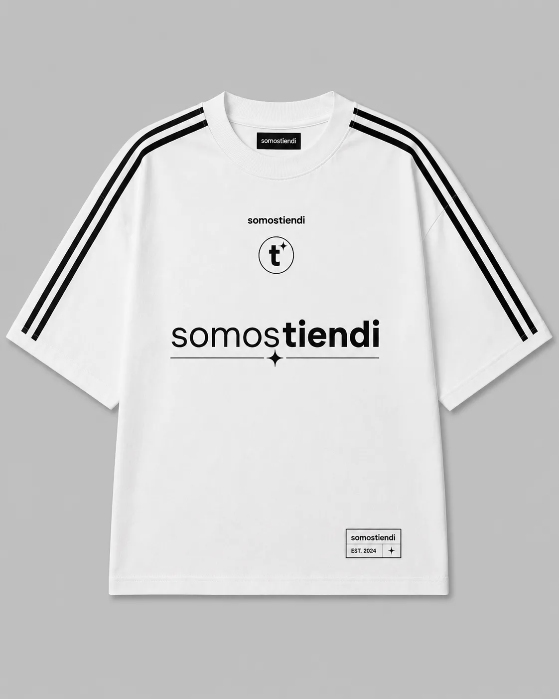 Remera blanca somos tiendi